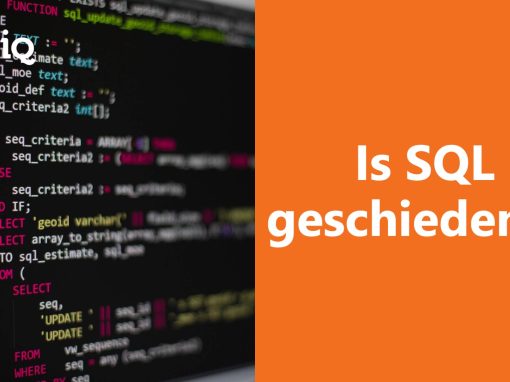 Is SQL geschiedenis? De taal is juist nog springlevend!