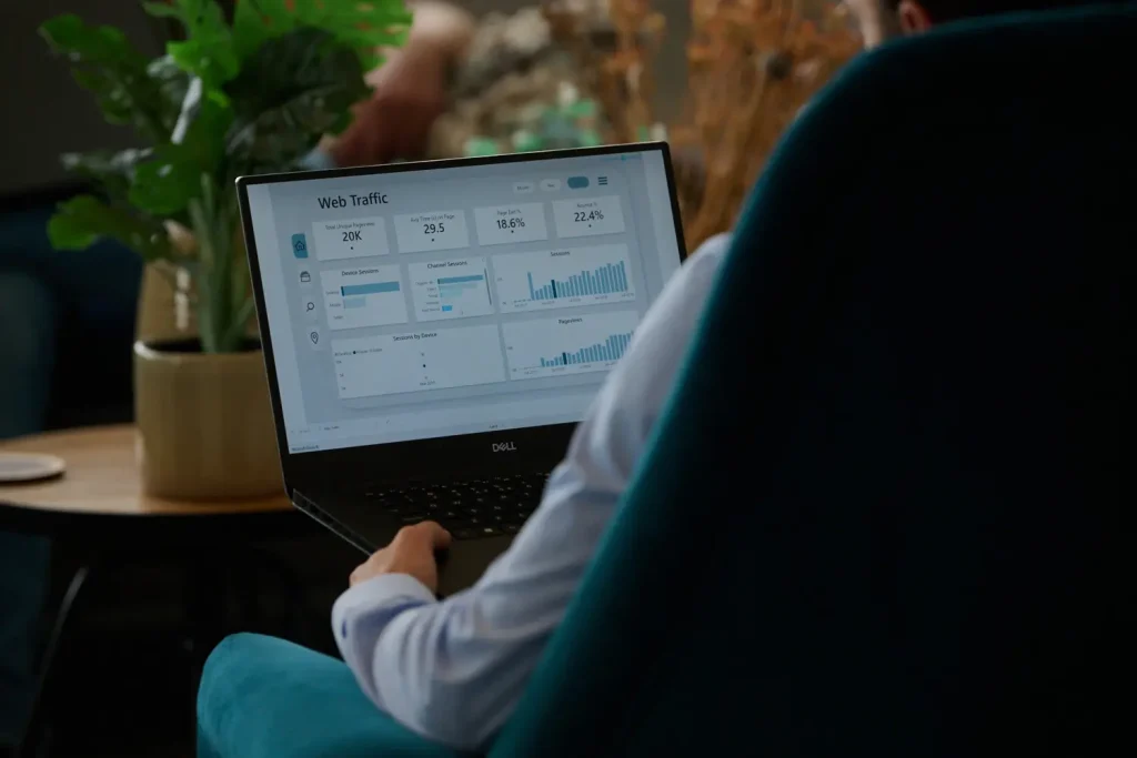 Power BI dashboard webtraffic