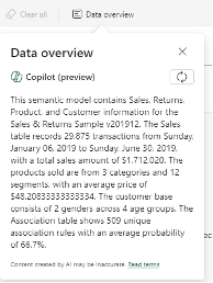 Copilot in Power BI test 1