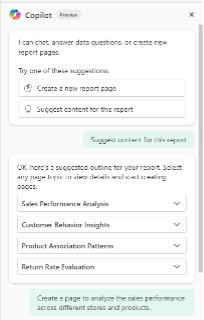 Copilot in Power BI test 2